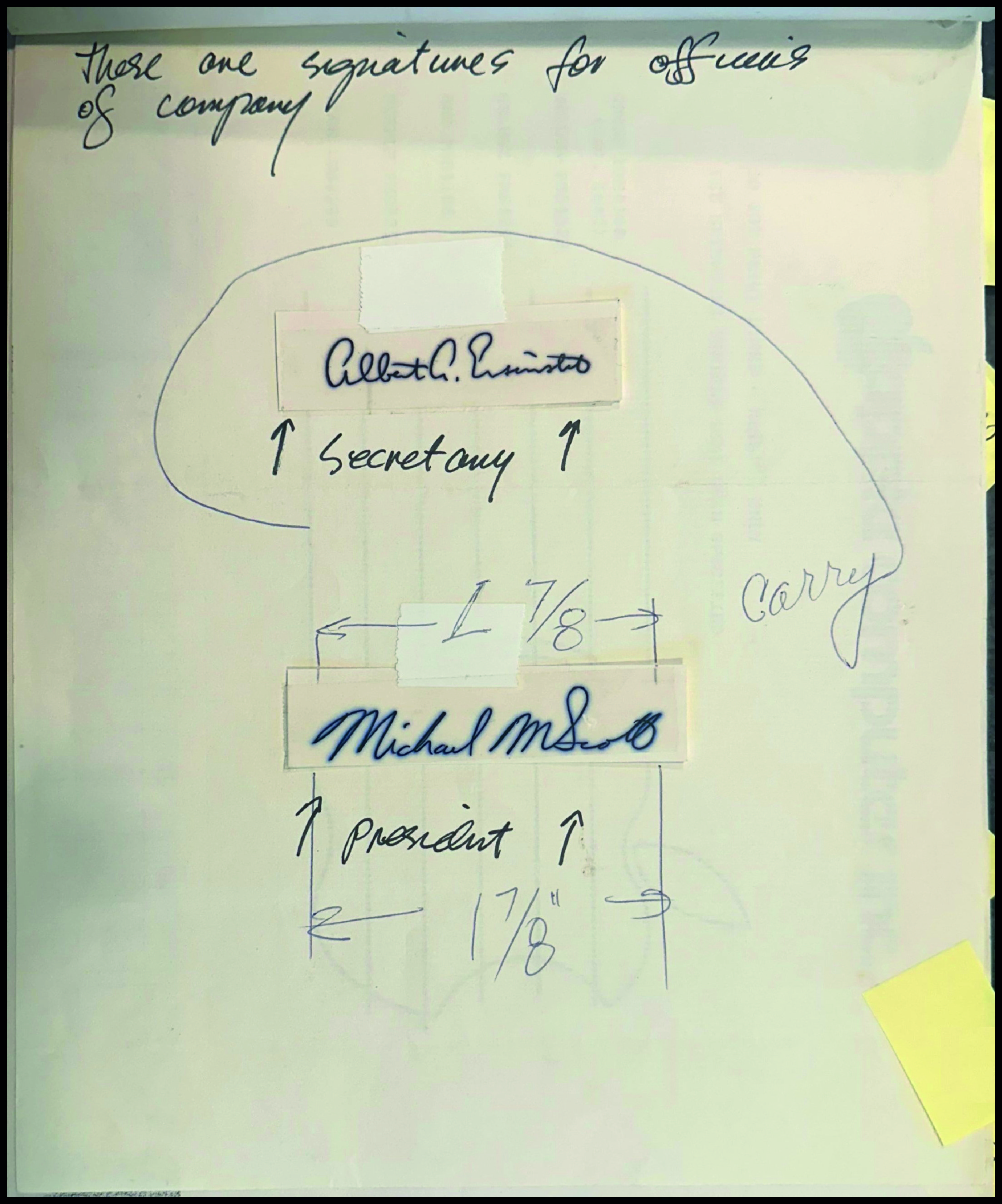 Figure 23 — Officer signatures