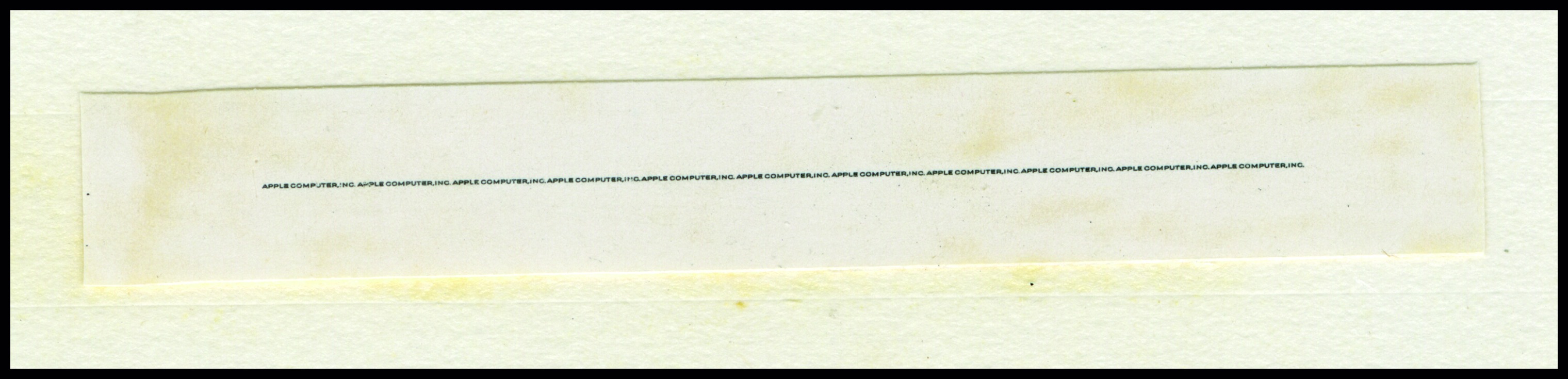 Microprint strip detail